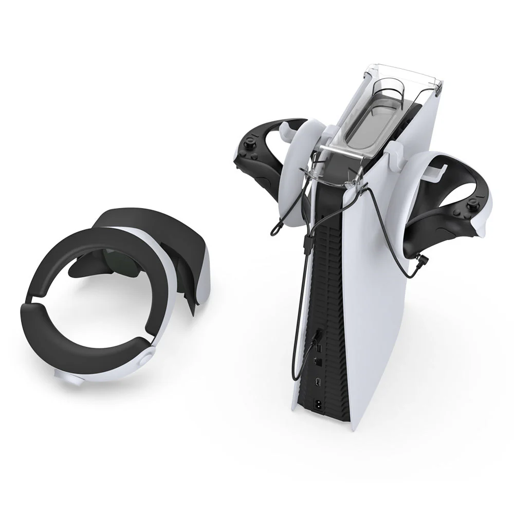 Sony PlayStation PS5 / VR2 VR Handle Bracket Headphone Hanger with 2-in-1 Type-C Charging Cable - Image 3