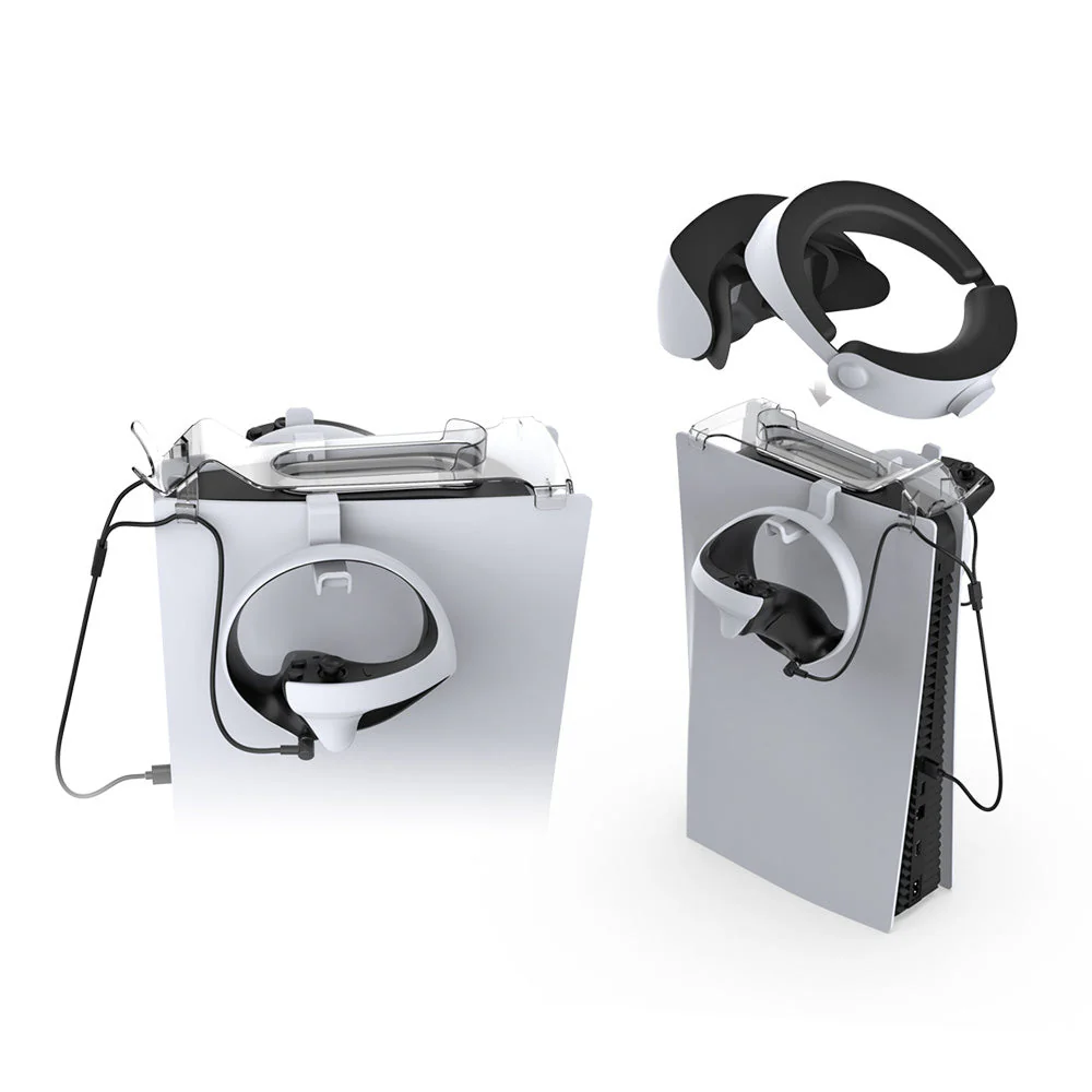 Sony PlayStation PS5 / VR2 VR Handle Bracket Headphone Hanger with 2-in-1 Type-C Charging Cable - Image 7