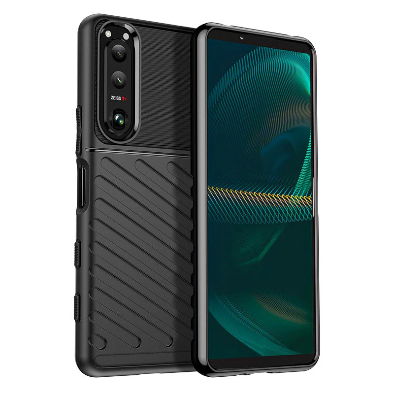 Sony Xperia 1 IV - Thunder Anti-fingerprint TPU Silicone Heavy Duty Series Cas - Image 3