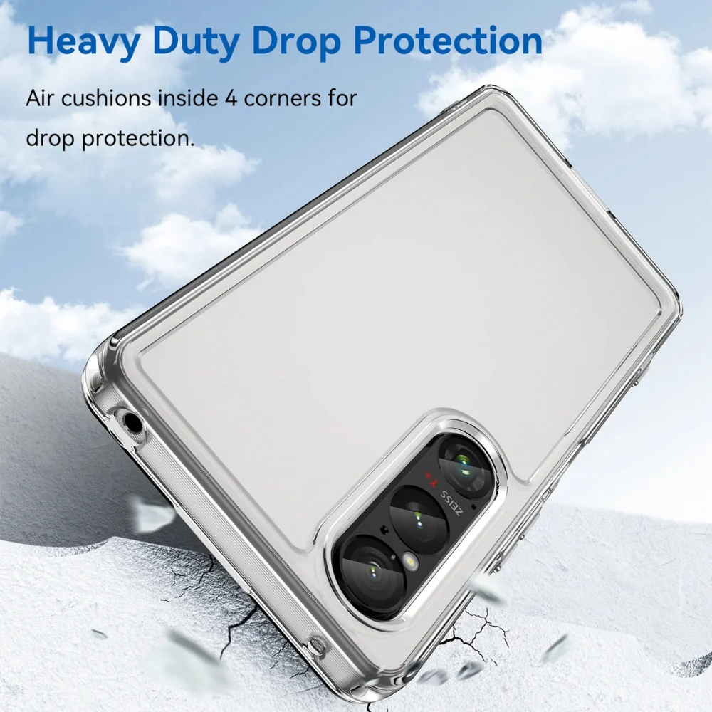 Sony Xperia 10 VI - Durable Anti-Scratch Shockproof TPU Transparent Heavy Duty Series Case - Image 10