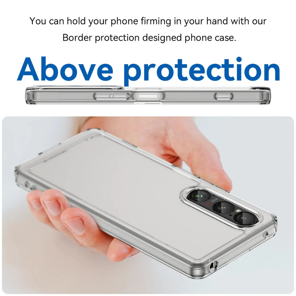 Sony Xperia 10 VI - Durable Anti-Scratch Shockproof TPU Transparent Heavy Duty Series Case - Image 11