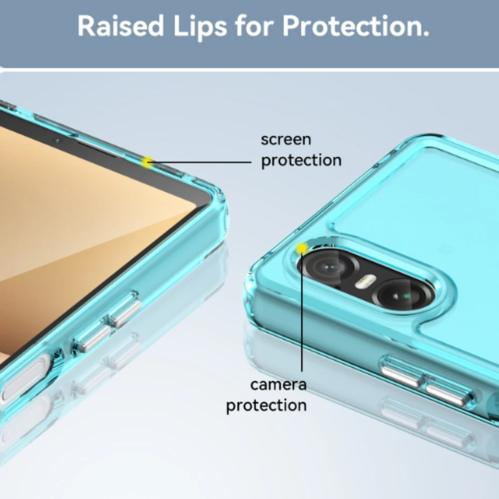 Sony Xperia 5 V - Candy Colors TPU Silicone Transparent Heavy Duty Series Case - Image 10