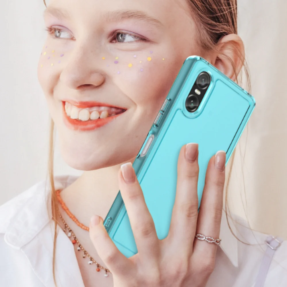 Sony Xperia 5 V - Candy Colors TPU Silicone Transparent Heavy Duty Series Case - Image 11