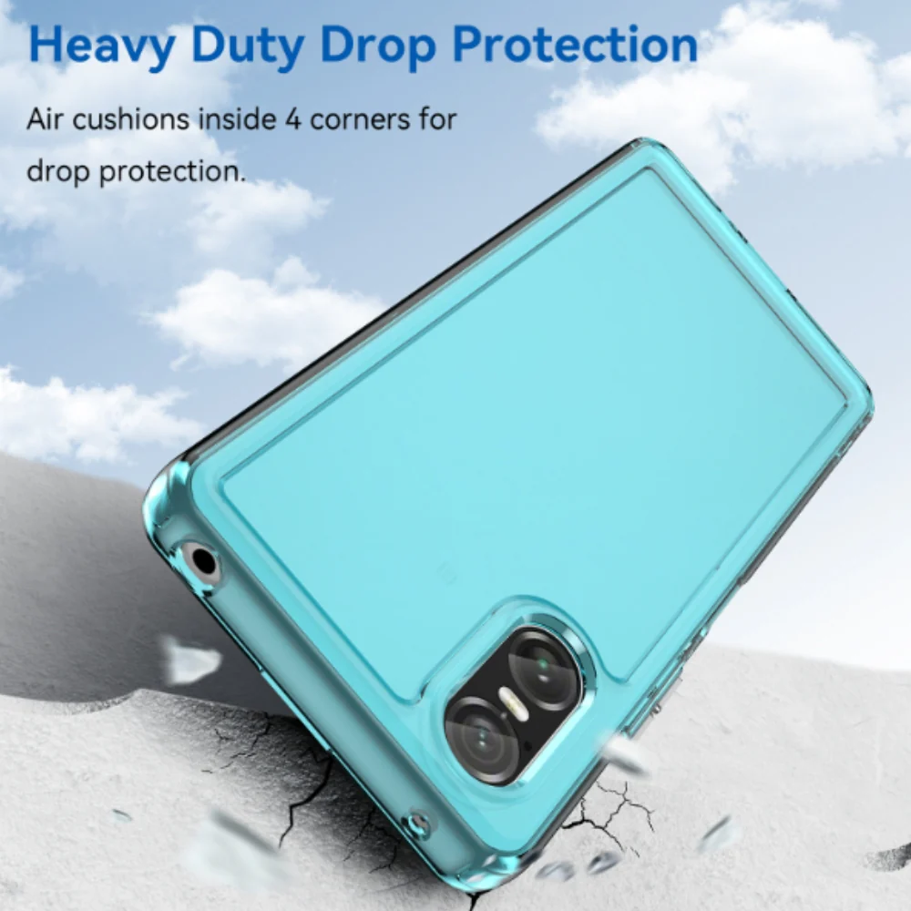 Sony Xperia 5 V - Candy Colors TPU Silicone Transparent Heavy Duty Series Case - Image 7