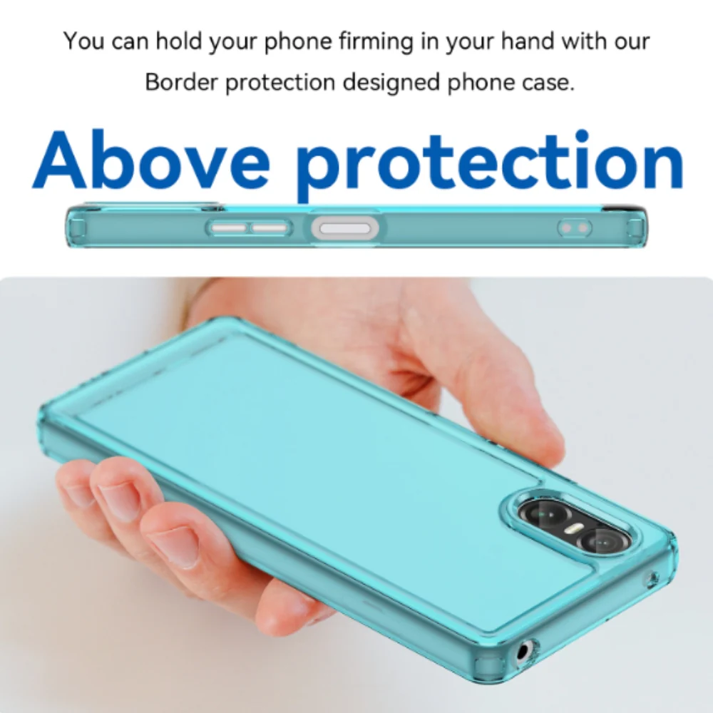 Sony Xperia 5 V - Candy Colors TPU Silicone Transparent Heavy Duty Series Case - Image 8