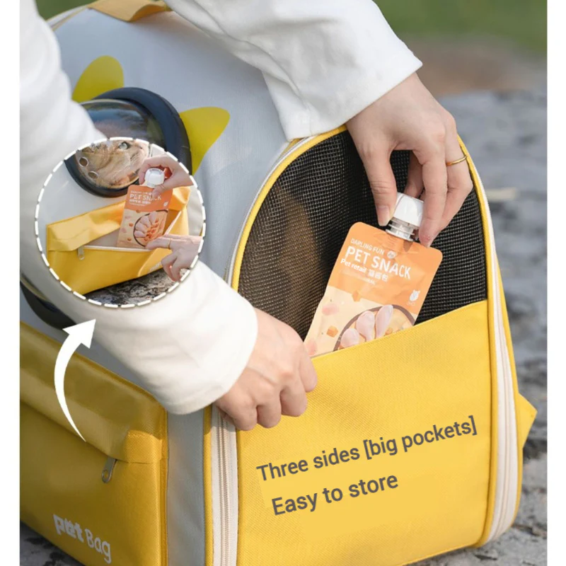 Space Capsule Pet Large Capacity Portable Backpack Shoulder Carrier Bag - Image 5