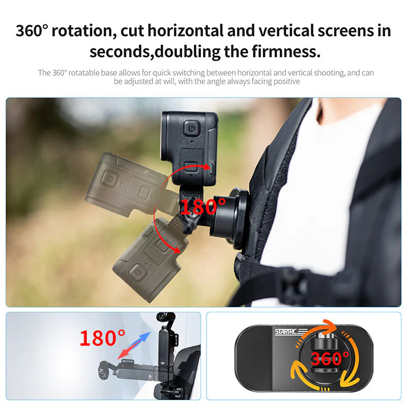 STARTRC Magnetic Universal Backpack Clip for Action Cameras - Image 5