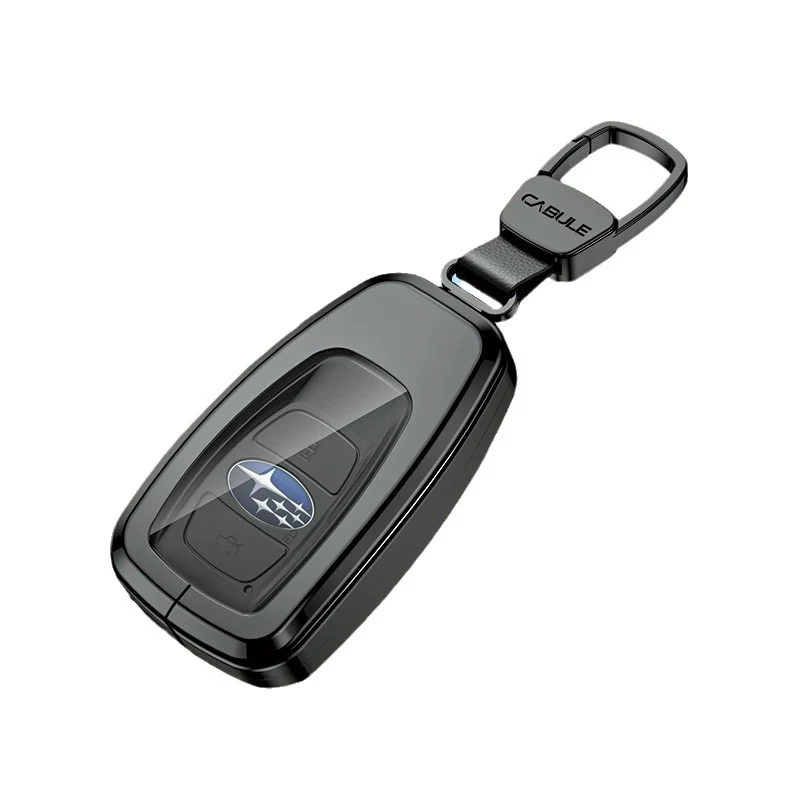 Subaru Alloy + TPU Film Protection Car Key Fob Case Cover For Outback, Forester, Impreza, WRX, XV, Crosstrek, Legacy