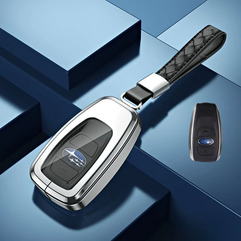 Subaru Alloy + TPU Film Protection Car Key Fob Case Cover For Outback, Forester, Impreza, WRX, XV, Crosstrek, Legacy - Image 10
