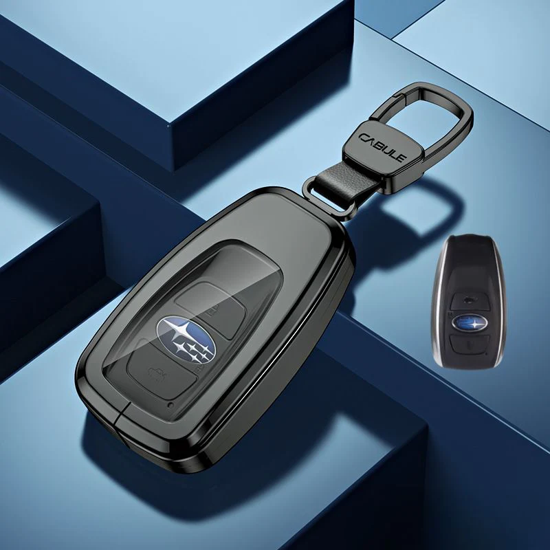 Subaru Alloy + TPU Film Protection Car Key Fob Case Cover For Outback, Forester, Impreza, WRX, XV, Crosstrek, Legacy - Image 12