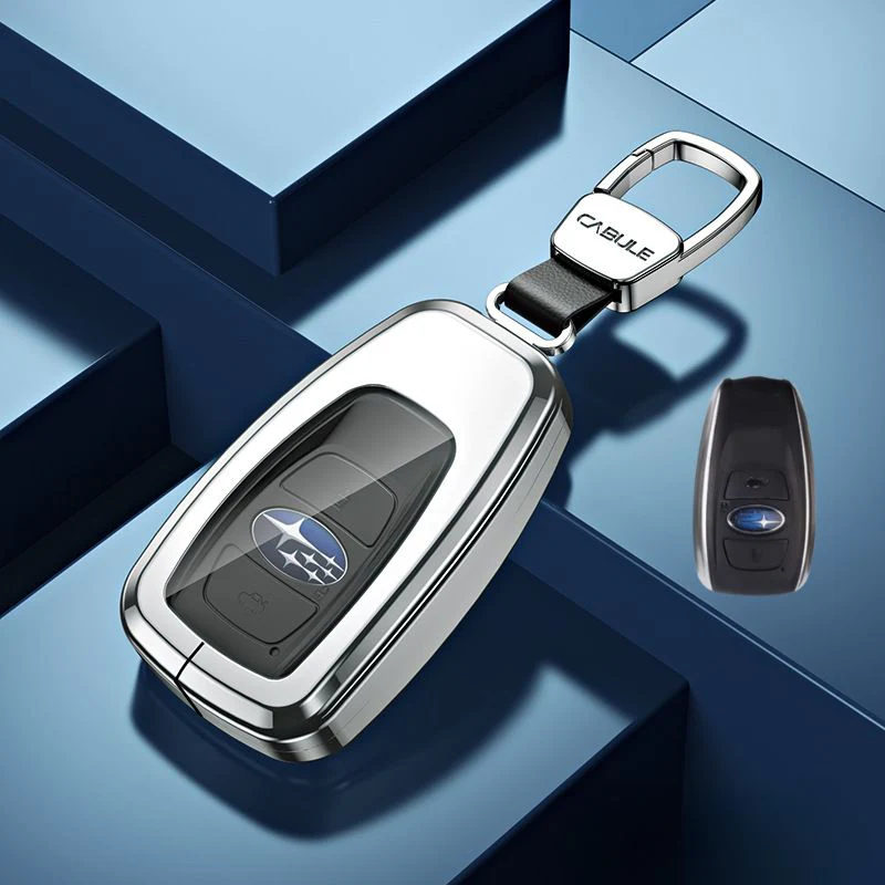 Subaru Alloy + TPU Film Protection Car Key Fob Case Cover For Outback, Forester, Impreza, WRX, XV, Crosstrek, Legacy - Image 13