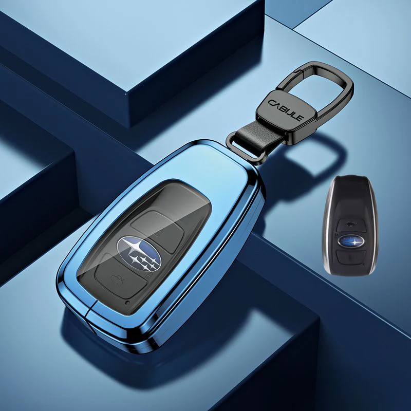 Subaru Alloy + TPU Film Protection Car Key Fob Case Cover For Outback, Forester, Impreza, WRX, XV, Crosstrek, Legacy - Image 14