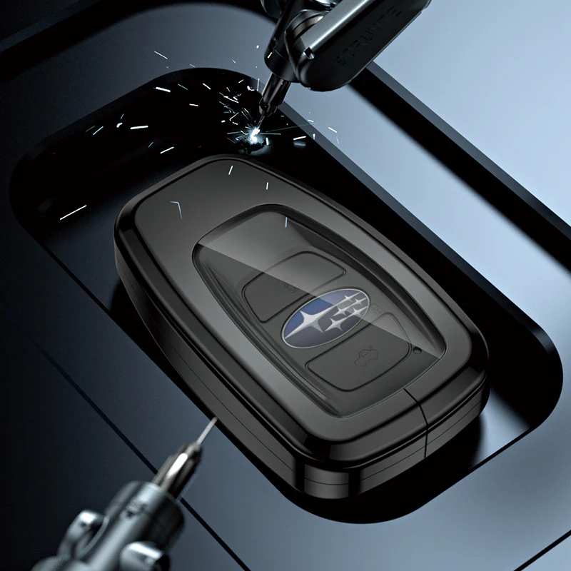 Subaru Alloy + TPU Film Protection Car Key Fob Case Cover For Outback, Forester, Impreza, WRX, XV, Crosstrek, Legacy - Image 7