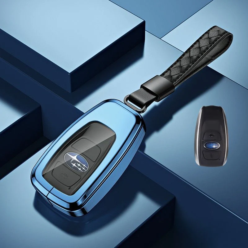 Subaru Alloy + TPU Film Protection Car Key Fob Case Cover For Outback, Forester, Impreza, WRX, XV, Crosstrek, Legacy - Image 9