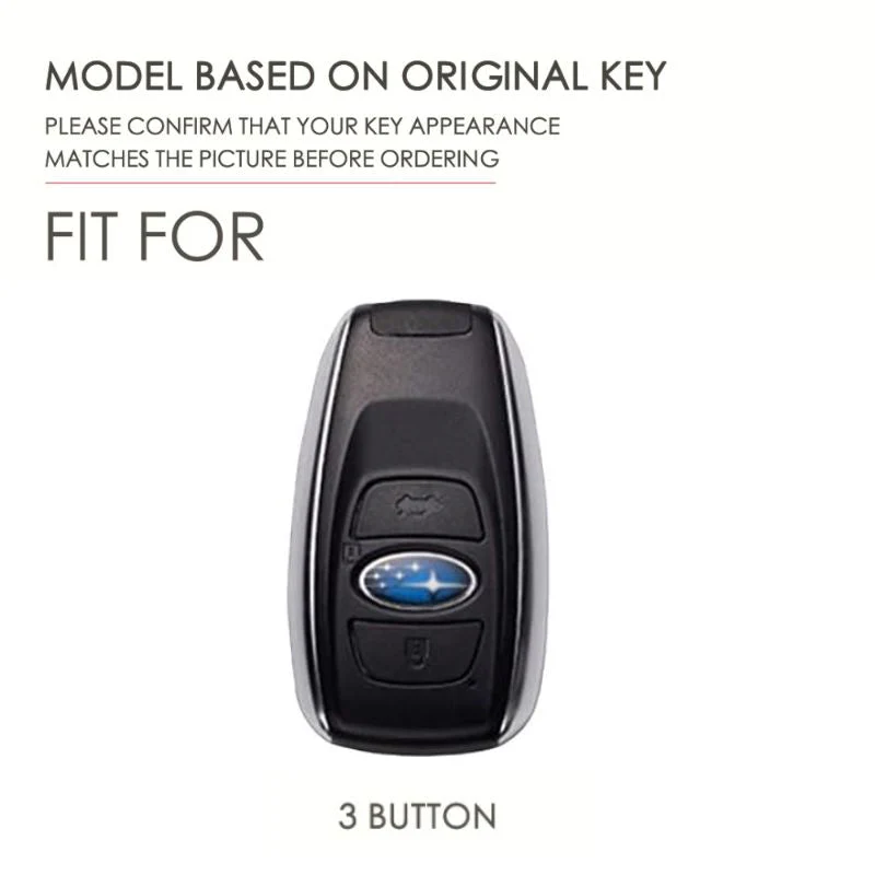 Subaru Cowhide Leather Car Key Fob Protective Cover Case For Outback, Ascent, Forester, Crosstrek, Legacy, Impreza, WRX - Image 5