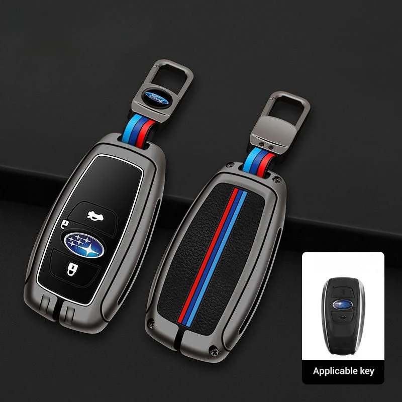Subaru Metal Shell & Soft Silicone Full Protection Remote Car Key Fob Case Cover For Outback, Forester, Impreza, WRX, XV, Crosstrek, Legacy - Image 4