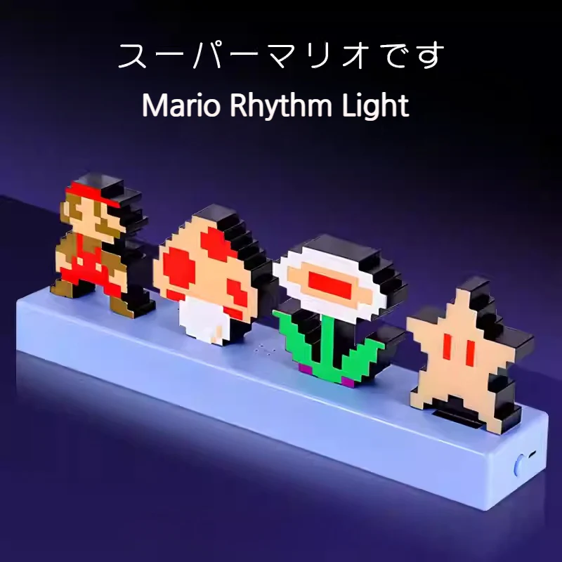 Super Mario - Light 3D Pixel Lamp LED Game Icon Night Light Colour Phasing Music Reactive for Bedroom Gaiming Room - Image 2