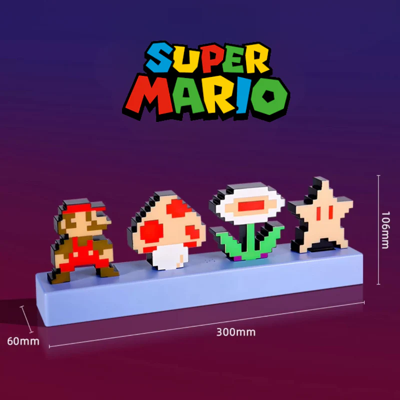 Super Mario - Light 3D Pixel Lamp LED Game Icon Night Light Colour Phasing Music Reactive for Bedroom Gaiming Room - Image 4