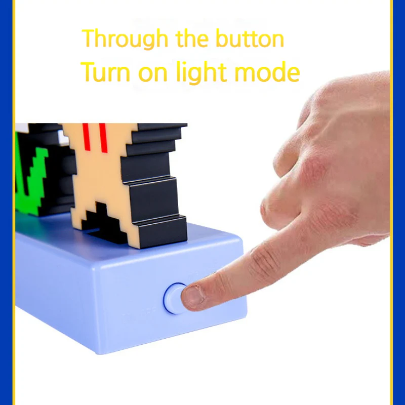 Super Mario - Light 3D Pixel Lamp LED Game Icon Night Light Colour Phasing Music Reactive for Bedroom Gaiming Room - Image 6
