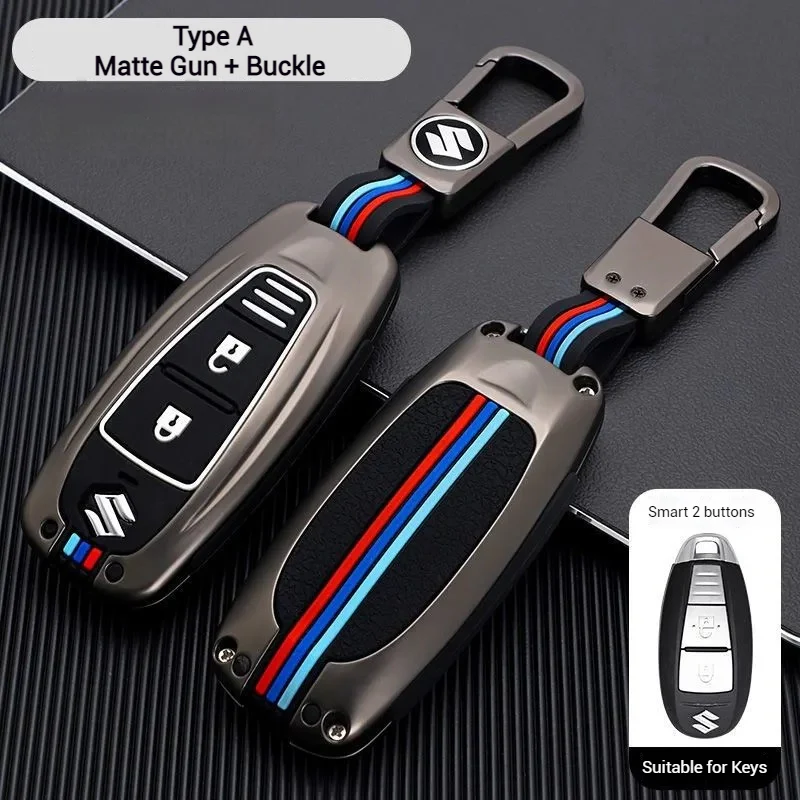 Suzuki Metal Shell & Soft Silicone Full Protection Car Key Fob Case Cover For Swift, Vitara, S-Cross, SX4 - Image 11