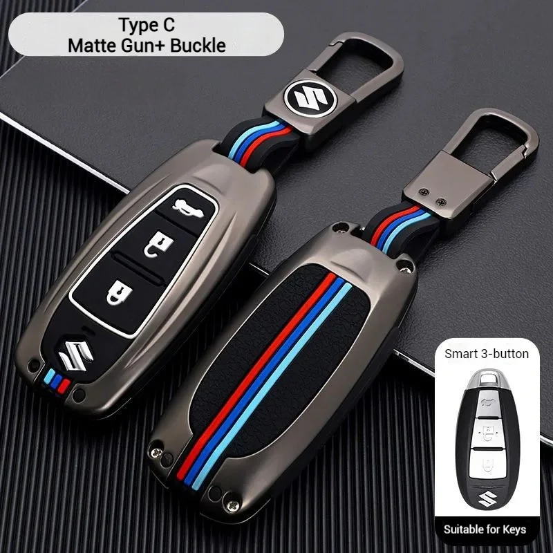 Suzuki Metal Shell & Soft Silicone Full Protection Car Key Fob Case Cover For Swift, Vitara, S-Cross, SX4 - Image 9