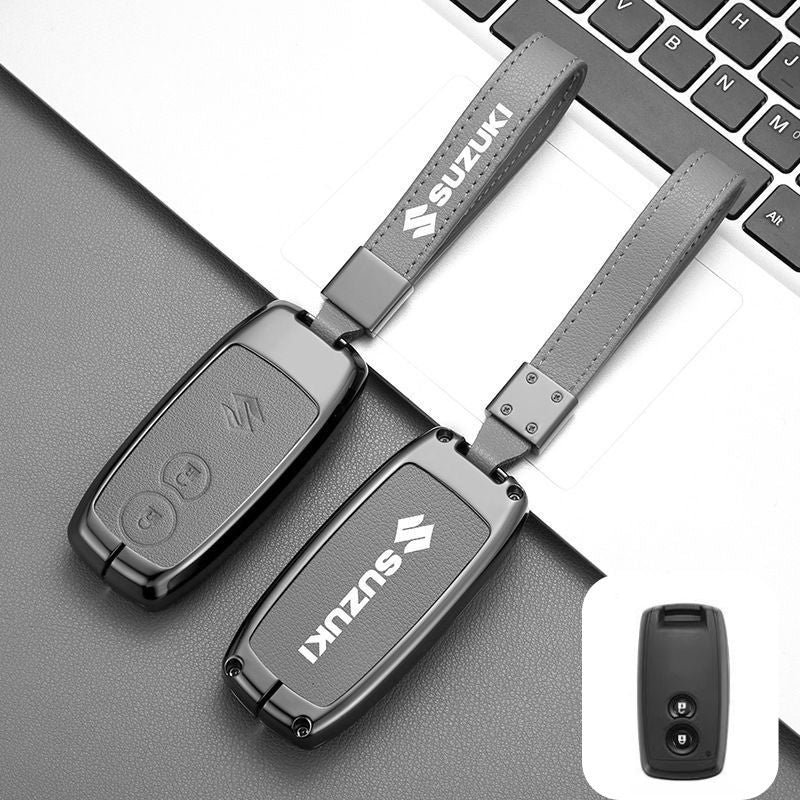 Suzuki Zinc Alloy PU Leather Car Key Fob Case Cover For SX4, Vitara - Image 3