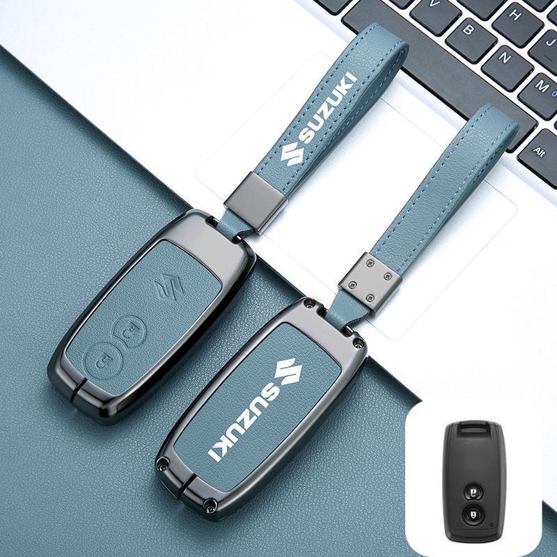 Suzuki Zinc Alloy PU Leather Car Key Fob Case Cover For SX4, Vitara - Image 4