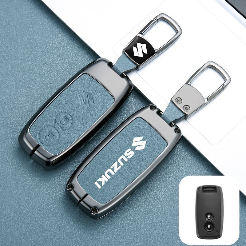 Suzuki Zinc Alloy PU Leather Car Key Fob Case Cover For SX4, Vitara - Image 6