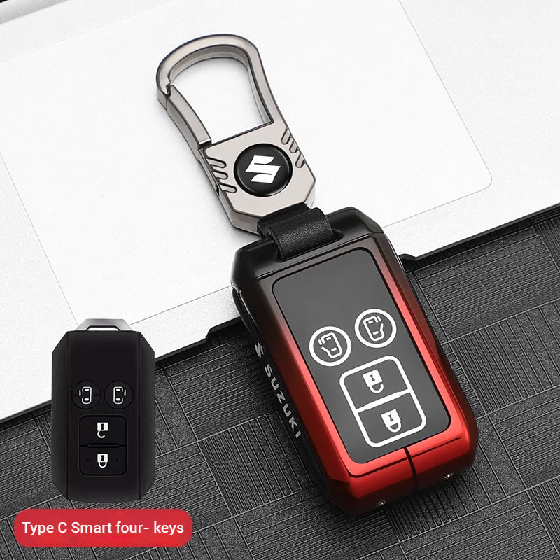 Suzuki Zinc Alloy + Silicone Car Key Fob Case Cover For Dzire, Ertiga, Vitara, Brezza, Baleno, Hustler, Jimny - Image 10