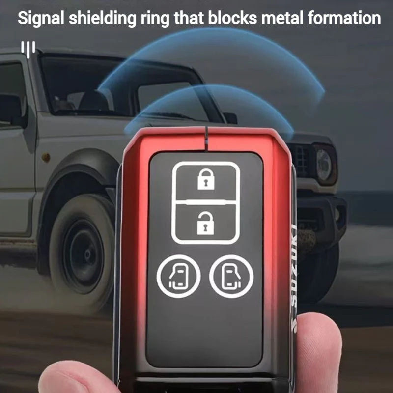 Suzuki Zinc Alloy + Silicone Car Key Fob Case Cover For Dzire, Ertiga, Vitara, Brezza, Baleno, Hustler, Jimny - Image 15