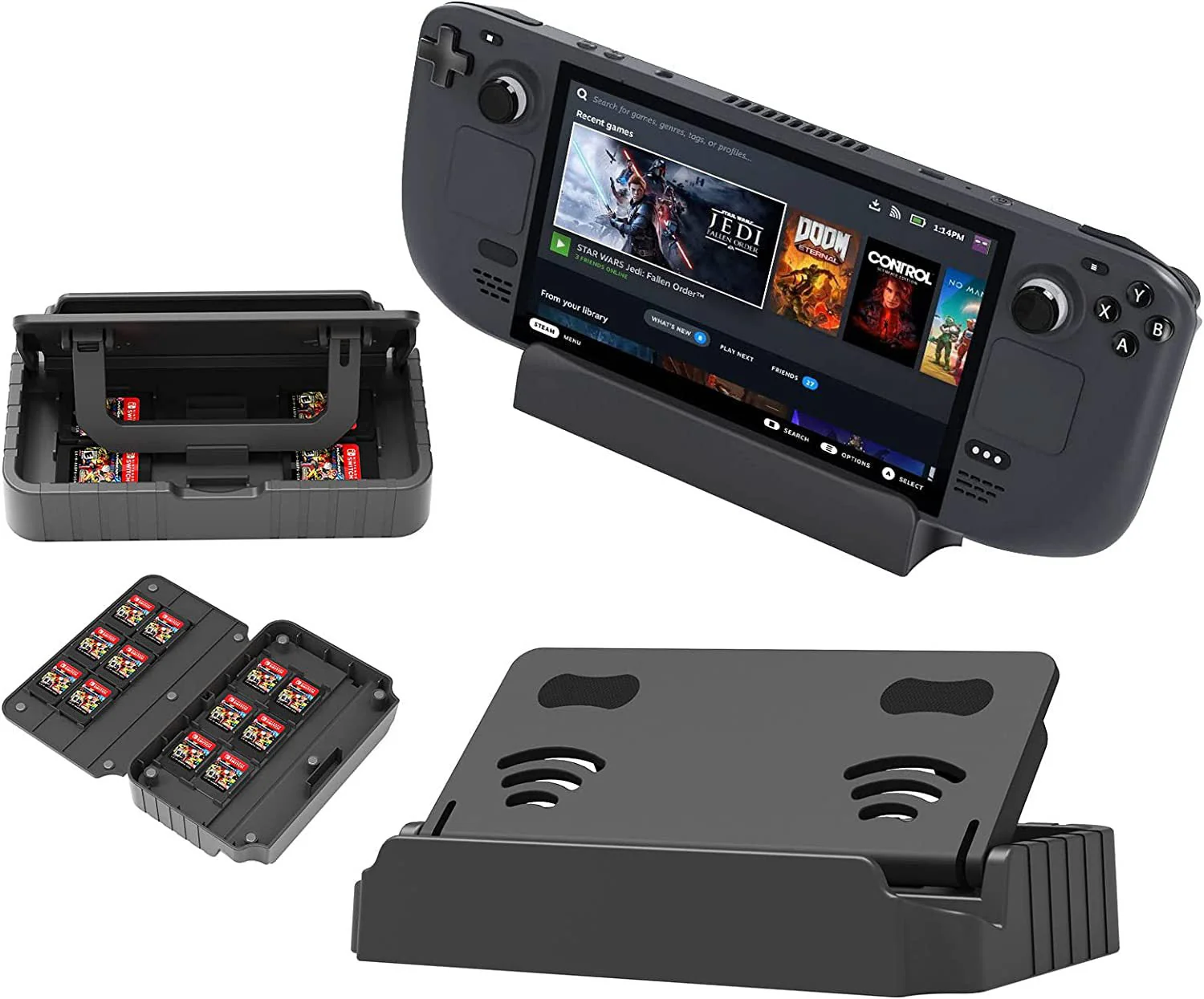 Switch/Switch Lite/Switch OLED - Stand Holder Multi function Dock With Game Card Storage