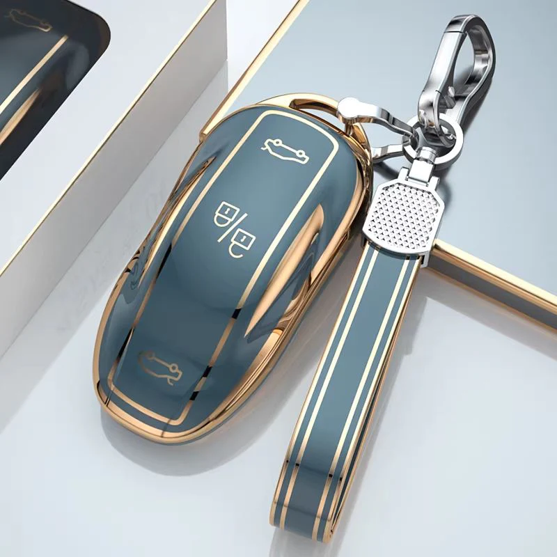 Tesla TPU + Plating Finish Car Key Fob Protective Cover Case For Model S, X - Image 10