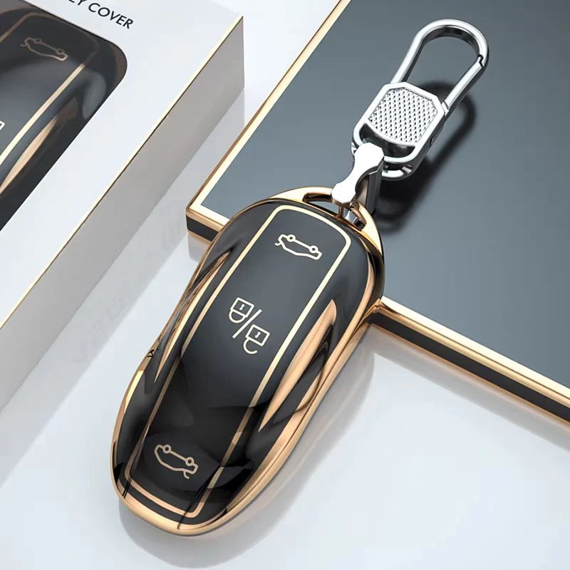 Tesla TPU + Plating Finish Car Key Fob Protective Cover Case For Model S, X - Image 7