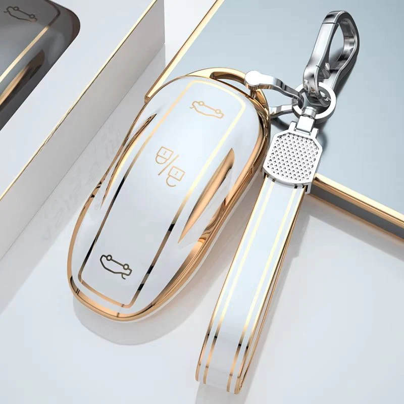 Tesla TPU + Plating Finish Car Key Fob Protective Cover Case For Model S, X - Image 9