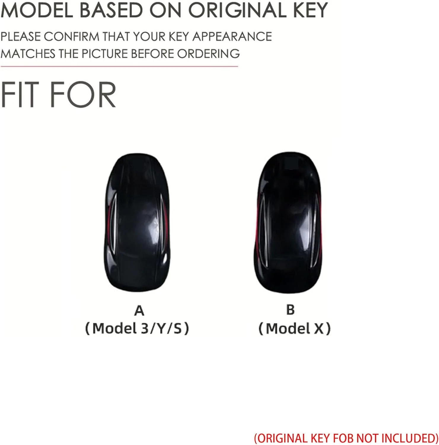 Tesla Handcrafted Genuine Leather Car Key Fob Protective Cover Case For Model 3, Y, S, X - Image 3