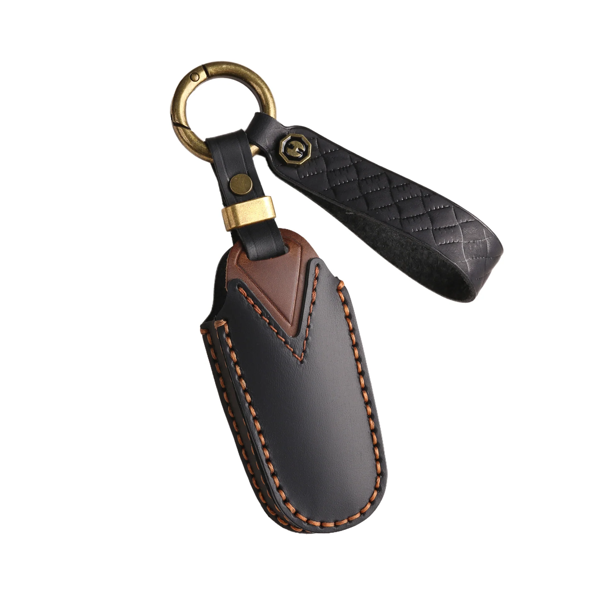 Tesla Handcrafted Genuine Leather Car Key Fob Protective Cover Case For Model 3, Y, S, X - Image 4
