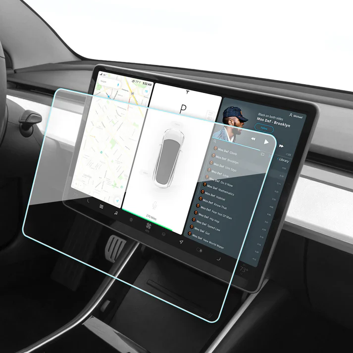 Tesla Model 3 & Model Y 15“ Front Tempered Glass Screen Protector