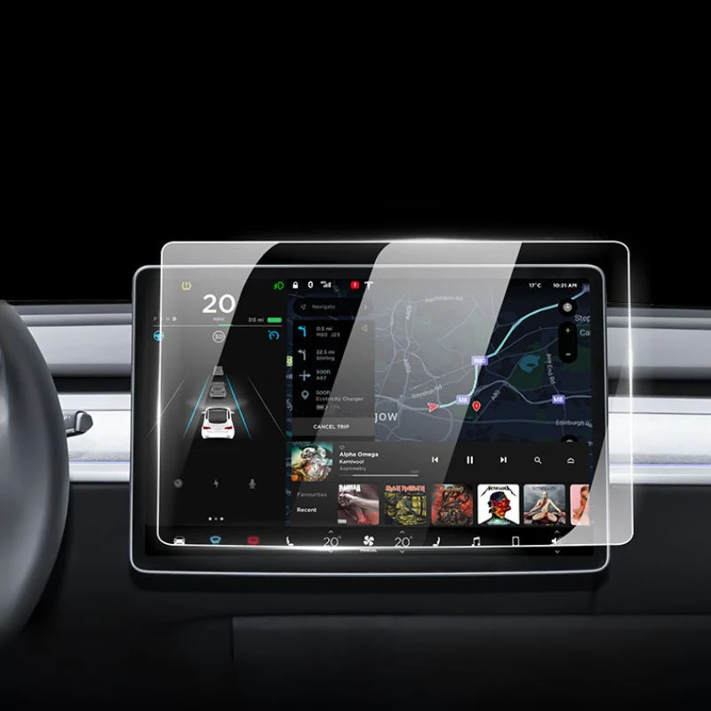 Tesla Model 3 & Model Y 15“ Front Tempered Glass Screen Protector - Image 6