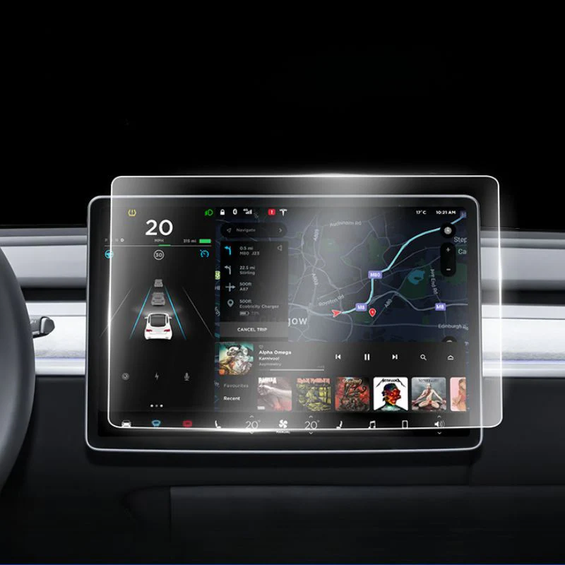 Tesla Model 3 & Model Y 15“ Front Tempered Glass Screen Protector - Image 8
