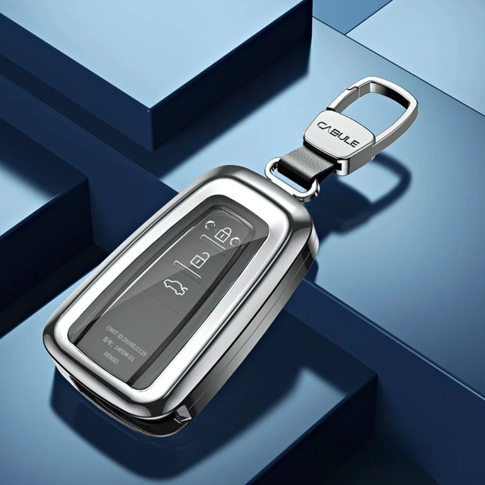 Toyota Alloy + TPU Film Protection Car Key Fob Case Cover For Camry, Highlander, Levin, Crown, RAV4, Alphard - Image 10