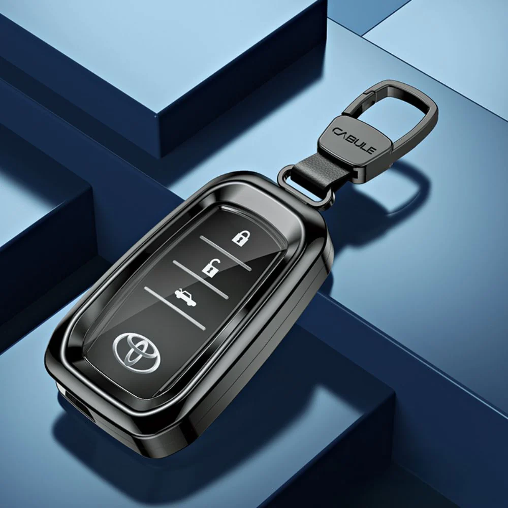 Toyota Alloy + TPU Film Protection Car Key Fob Case Cover For Camry, Highlander, Levin, Crown, RAV4, Alphard - Image 11