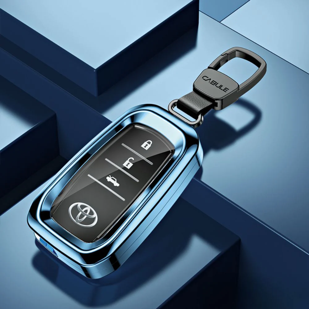 Toyota Alloy + TPU Film Protection Car Key Fob Case Cover For Camry, Highlander, Levin, Crown, RAV4, Alphard - Image 13