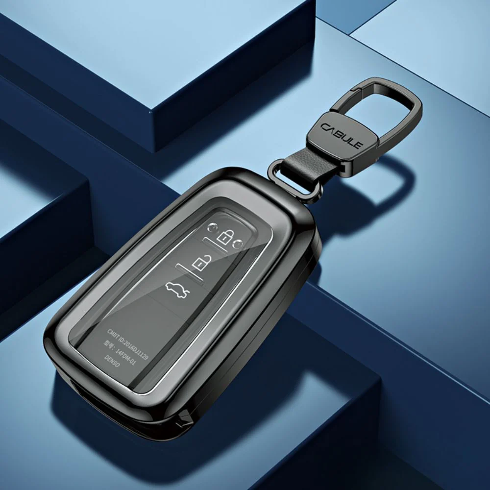 Toyota Alloy + TPU Film Protection Car Key Fob Case Cover For Camry, Highlander, Levin, Crown, RAV4, Alphard - Image 8