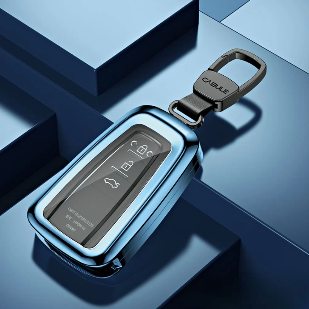 Toyota Alloy + TPU Film Protection Car Key Fob Case Cover For Camry, Highlander, Levin, Crown, RAV4, Alphard - Image 9