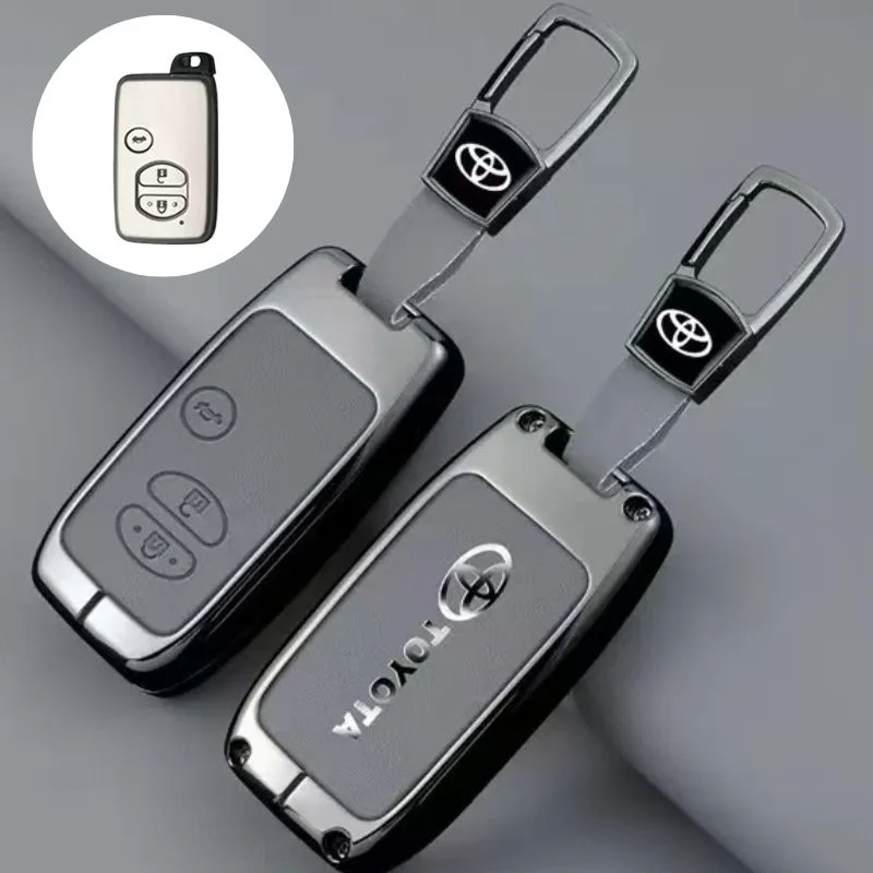 Toyota Full Metal Coverage + PU Leather Car Key Fob Case Cover For Corolla, Camry, Prado, Avalon, Landcruiser - Image 11