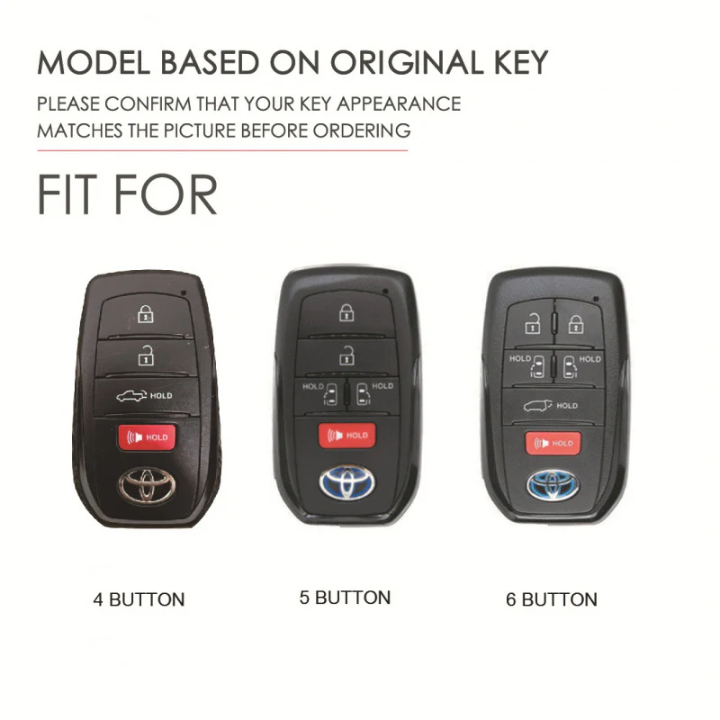 Toyota Handcrafted Genuine Leather Car Key Fob Protective Case Cover For Highlander, RAV4, Camry, Sienna, Tacoma, 4Runner, Tundra, Sequoia, Land Cruiser - Image 10