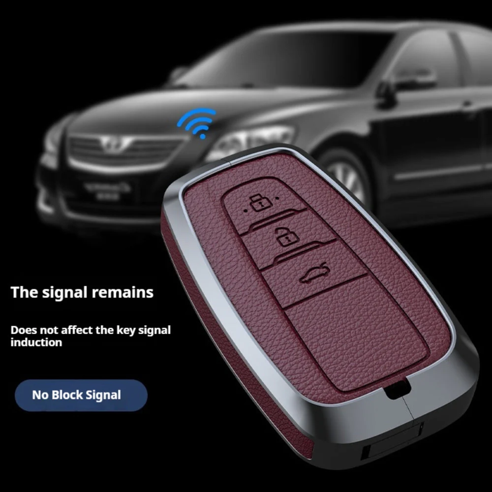 Toyota Zinc Alloy Leather Car Key Fob Case Cover For Camry, C-HR, Corolla, RAV4, Avalon, Land Cruiser, Prado, Prius - Image 13