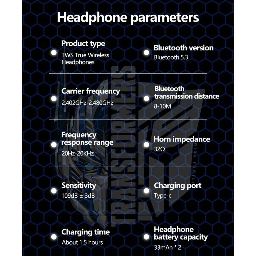 Transformers TF-T08 Wireless Bluetooth Headphones - Image 4