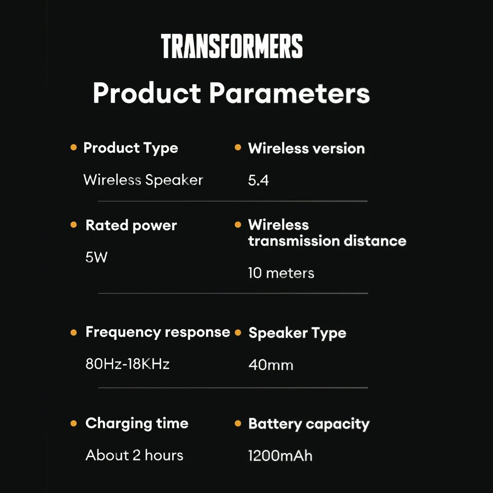 Transformers TF-Y03 Wireless Speaker - Image 6
