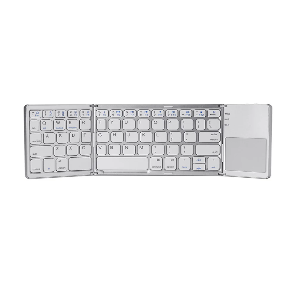 Ultra - Thin Portable Touchpad Wireless Bluetooth Tri - Fold Mini Keyboard (Compatible with Mobile Phones, Tablets, and Laptops) - Image 13
